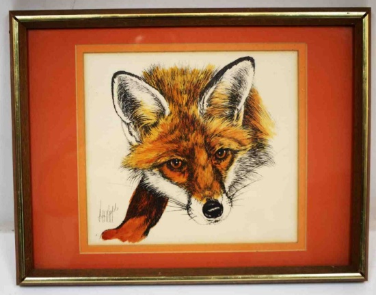 LEE CABLE AMERICAN WILDLIFE ARTIST RED FOX
