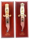 2 FRANKLIN MINT CONFEDERATE COMMEM BOWIE KNIFE