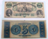 OBSOLETE BANKNOTES CITIZENS NEW ORLEANS SHREVEPORT