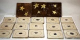 LOT OF 18 TILES W VARIETY OF DESIGNS