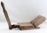 ANTIQUE SOUTHWESTERN WOOD TORTILLA PRESS