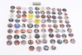 ROCK & ROLL FAN GROUPIE PIN BACKS 1970S TO 1990S