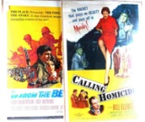 2 VINTAGE THEATRICAL ONE SHEET MOVIE POSTER LOT