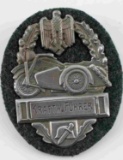 WWII GERMAN ARMY MOTORCYCLISTS SHIELD KRAFTW