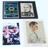 WWII GERMAN NSDAP LEADERS SIGNED POST & CLIPPING