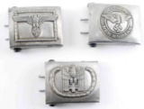 WWII GERMAN THIRD REICH HJ RED CROSS BUCKLE LOT 3
