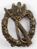 WWII THIRD REICH GERMAN INFANTRY BADGE BRONZE