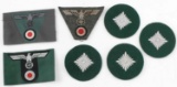 WWII GERMAN WEHRMACHT & ARMY M43 CAP PATCHES