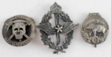 3 WWI GERMAN IMPERIAL MILITARY BADGE LOT