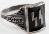 WWII THIRD REICH GERMAN WAFFEN SS SILVER RING