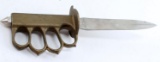 US 1918 BRASS KNUCKLE TRENCH KNIFE REPLICA