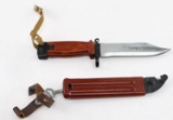 SOVIET AK 47 BAYONET IN SHEATH AND FROG