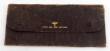 WWII ARMY AIR CORP LEATHER DOCUMENT POUCH