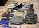 US MILITARY MIXED CONFLICT BAG BOOTS MESS KIT LOT