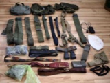 US MILITARY BELT BAG HOLSTER AND REVOLVER GRIP LOT