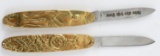 WWII THIRD REICH GERMAN SS POCKET KNIFE LOT OF 2
