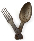 WWII THIRD REICH GERMAN FORK SPOON UTENSIL KIT