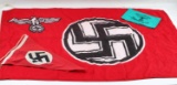 WWII THIRD REICH GERMAN NSDAP PENNANT STATE FLAG