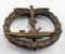 WWII GERMAN KRIEGSMARINE U-BOAT BADGE (BRONZE)