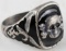 WWII GERMAN WAFFEN SS TOTENKOPF SILVER RING