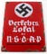 WWII GERMAN 3RD REICH LOCAL NSDAP HEADQUARTER SIGN