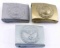 WWII GERMAN THIRD REICH HEER BELT BUCKLE LOT OF 3