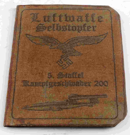 WWII GERMAN THIRD REICH LUFTWAFFE SELBSTOPFER ID