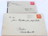 LOT OF 2 WWII GERMAN COVERS ADDRESSED TO HITLER