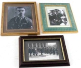 WWII GERMANY 3 FRAMED PHOTOS OF HEINRICH HIMMLER