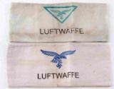 WWII GERMAN THIRD REICH LUFTWAFFE ARM BAND LOT 2