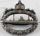 WWI IMPERIAL GERMAN KRIEGSMARINE U BOAT BADGE