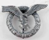 WWII GERMAN THIRD REICH LUFTWAFFE PILOT BADGE