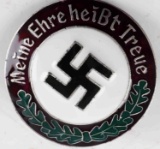 WWII GERMAN THIRD REICH LOYALTY ENAMELED BADGE