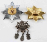 ANTIQUE BRITISH COMMONWEALTH BADGE LOT OF THREE