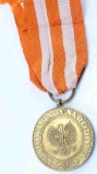 RARE WWII POLISH MEDAL & AWARD GIVEN TO RUSSIAN SOLDIER