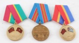 GROUP OF 3 RUSSIAN MEDALS FOR VIETNAM CUBA ETC