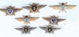 LOT OF 7 ORIGINAL SOVIET RUSSIAN PILOT WINGS