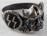 WWII GERMAN SS WIKING DIVISION SILVER RING