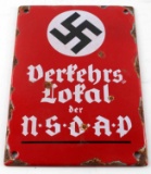 WWII GERMAN 3RD REICH LOCAL NSDAP HEADQUARTER SIGN