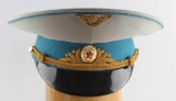 USSR SOVIET AIR FORCE GENERAL PARADE VISOR CAP