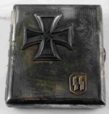 WWII GERMAN 3RD REICH SS IRON CROSS CIGARETTE CASE