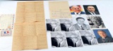 POLITICAL AND CULTURAL AUTOGRAPH LOT OF ELEVEN