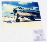 PHOTO OF ENOLA GAY SIGNED BY PAUL TIBBETS 1998