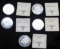 5 LIBERIA .999 SILVER U.S. HISTORY COINS