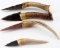 NATIVE AMERICAN HOMAGE FLINT AGATE ANTLER KNIFES