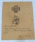 1916 ADOLF HITLER SIGNED DRAWING OF IRON CROSS