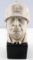 ITALIAN CHALKWARE BUST SCULPTURE OF MUSSOLINI