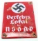 GERMAN WWII ENAMELED NSDAP STREET SIGN