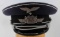 WWII GERMAN 3RD REICH LUFTWAFFE OFFICER VISOR HAT