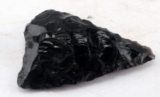 LARGE OREGON BLACK OBSIDIAN ARROWHEAD